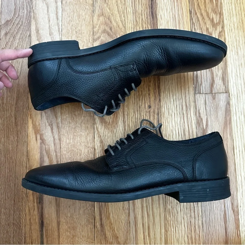 Cole Haan Nelson Plain Black Leather Oxford Dress Shoes C25809 Men’s Size 8.5 M